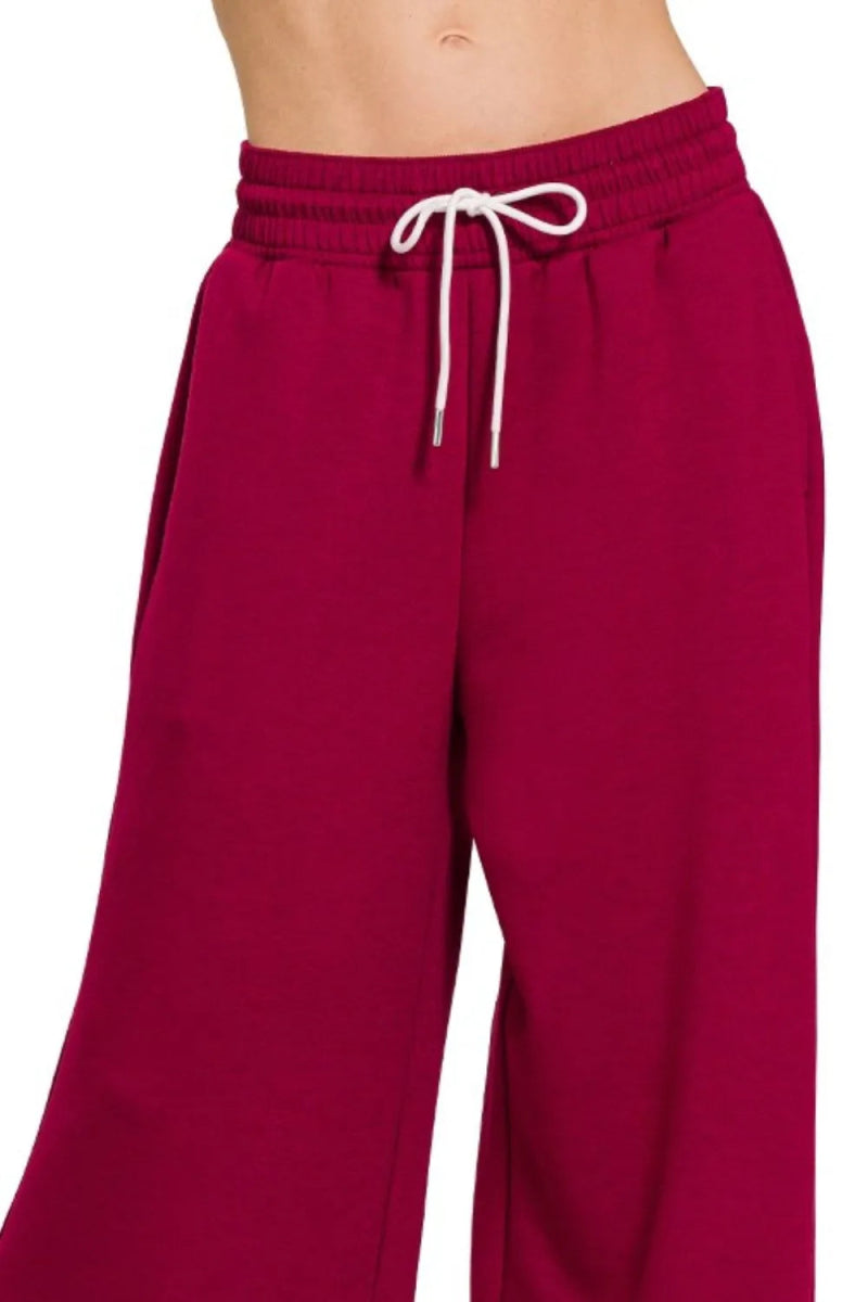 Zenana Scuba Drawstring Pants for Comfort and Style - Love Salve