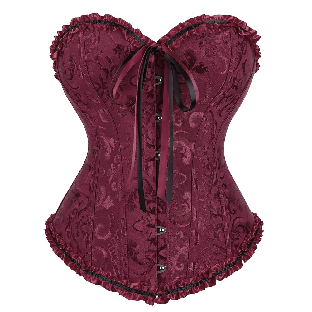 Zhitunemi Black Corset Top for Women Steampunk Corset - Love Salve