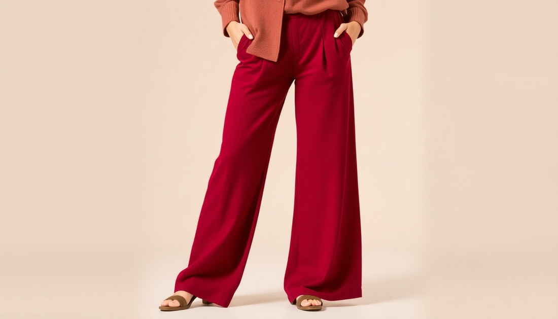 The Ultimate Guide to Styling Burgundy Wide Leg Pants for Every Occasion