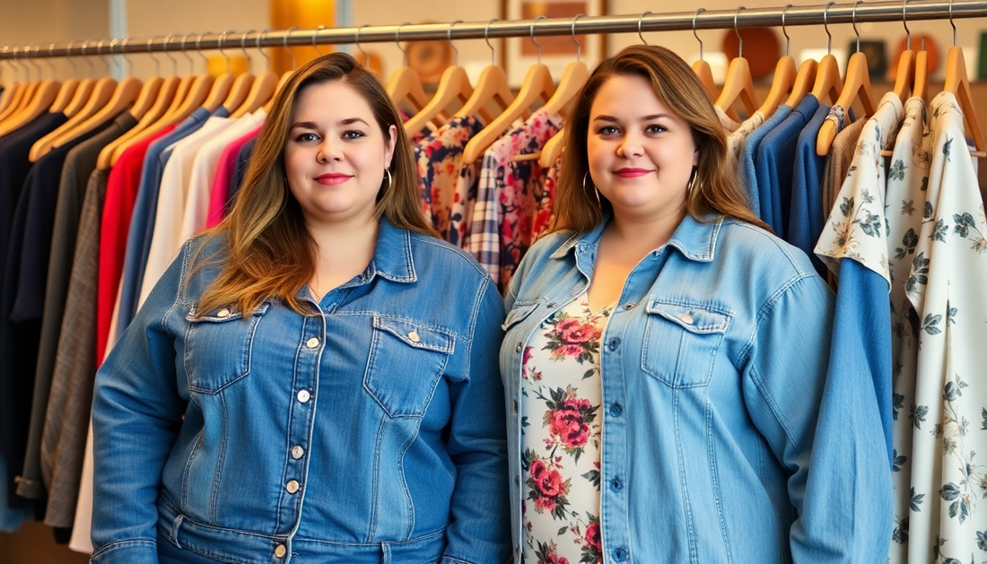 Trendy Plus Size Fashion Staples: From Flattering Denim Jackets to Cozy Floral Blouses