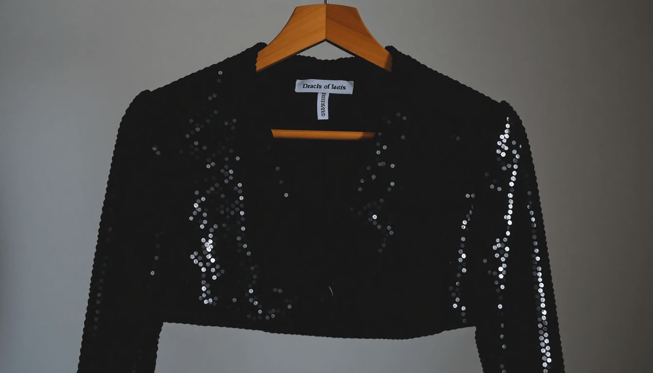 Sparkle and Shine: How to Style a Black Sequin Crop Jacket for Every Occasion - Love Salve