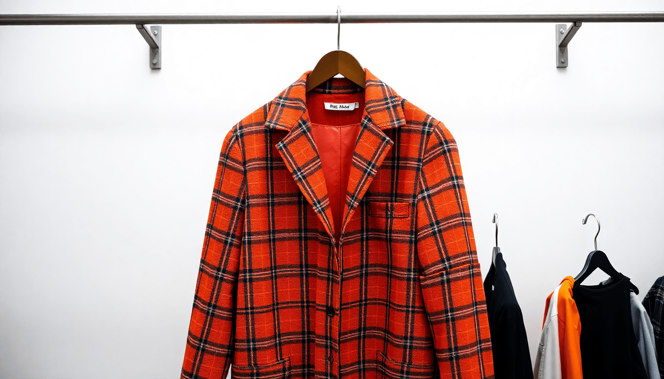 Styling the Statement Piece: How to Rock an Orange Checkered Jacket This Season - Love Salve