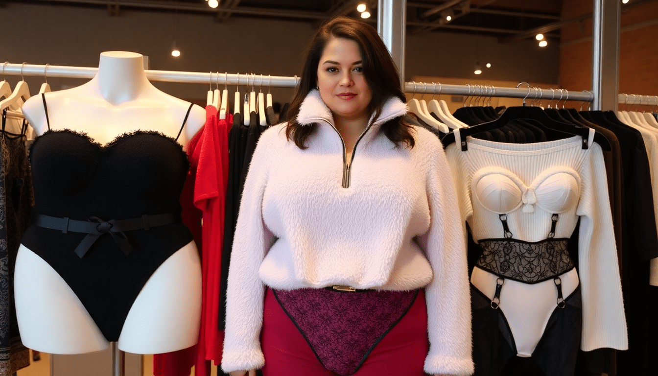 Trendy Plus Size Fashion Essentials: Must-Have Pieces Like the Fuzzy Quarter Zip and Stylish Garter Belts for Every Woman - Love Salve