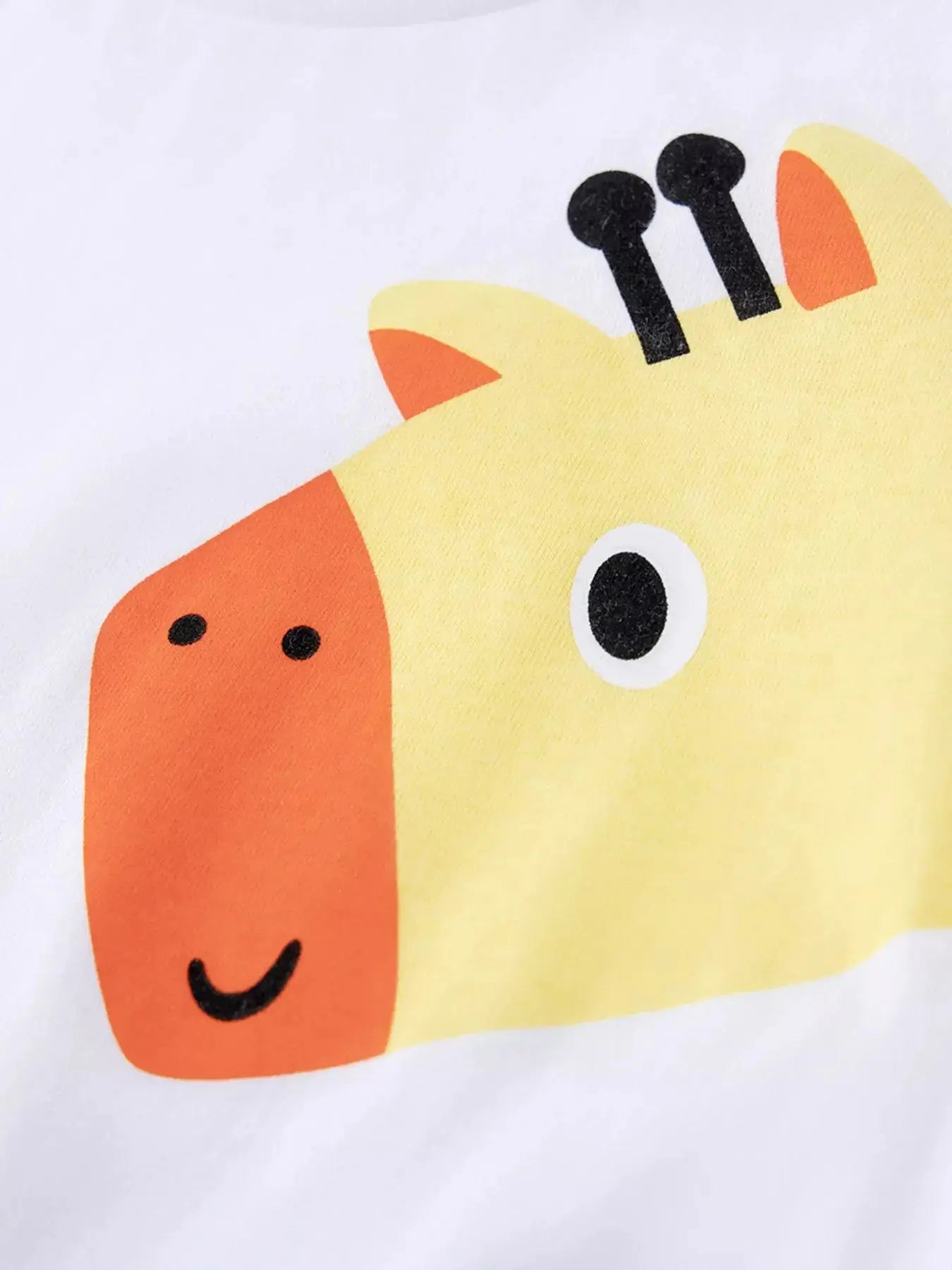 Children's Cartoon Animal Print Short Sleeve T-Shirt Simply Love