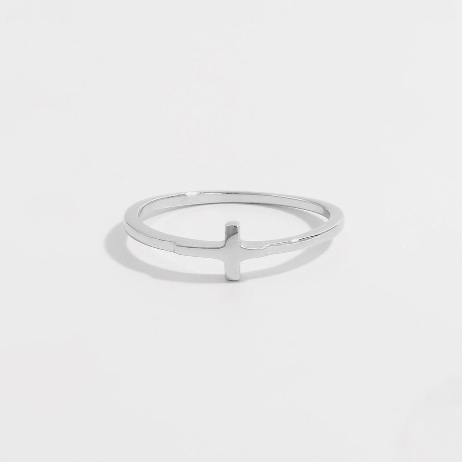 925 Sterling Silver Cross Ring.