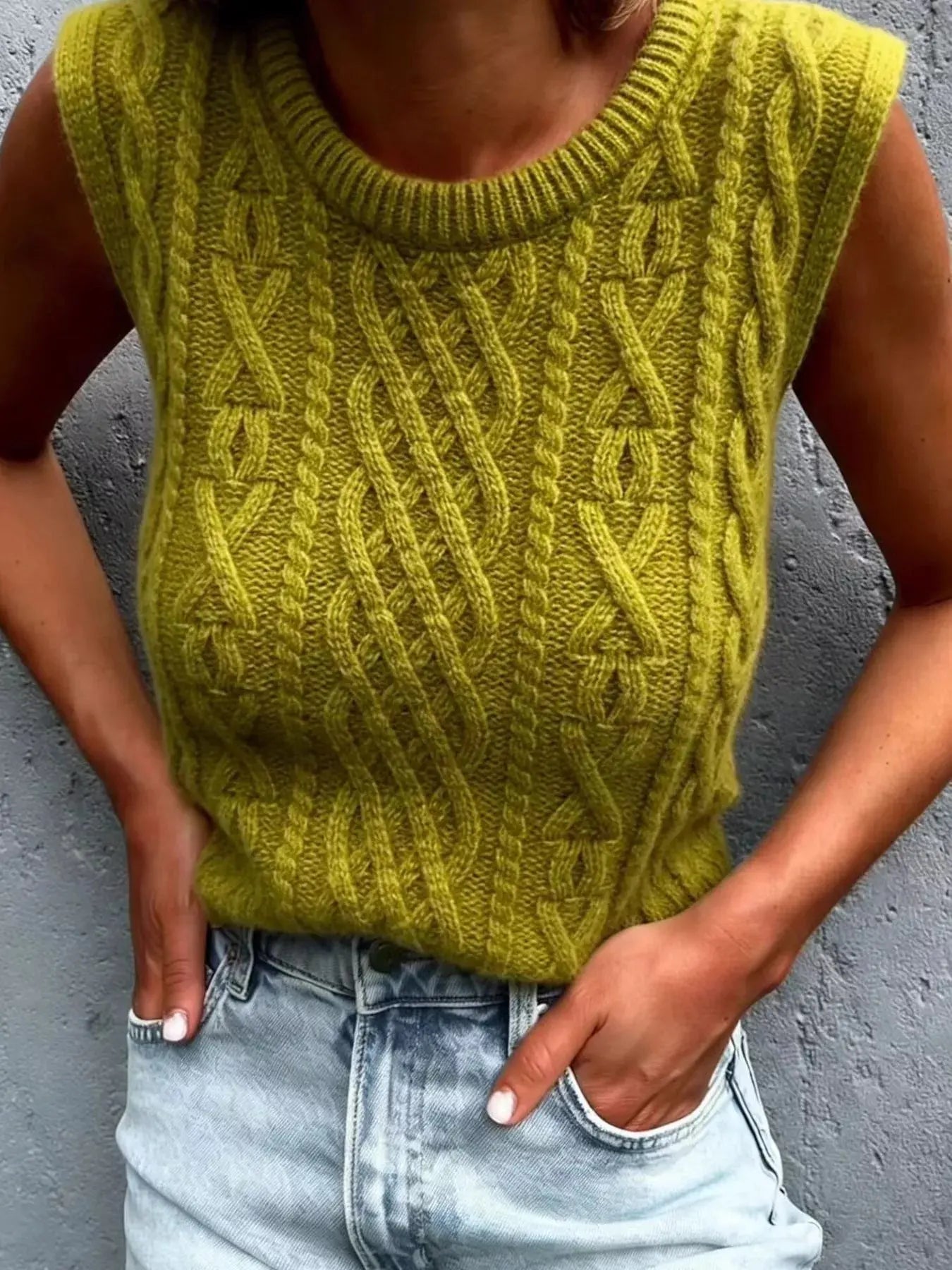 Cable Knit Sweater Vest Simply Love