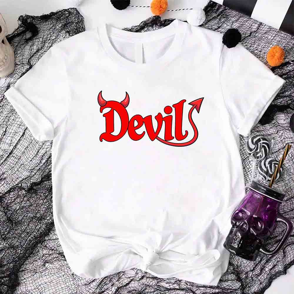 I Put the D in Devil Shirts For Couples Funny Matching Him & Her Halloween T-Shirts Adorb.co