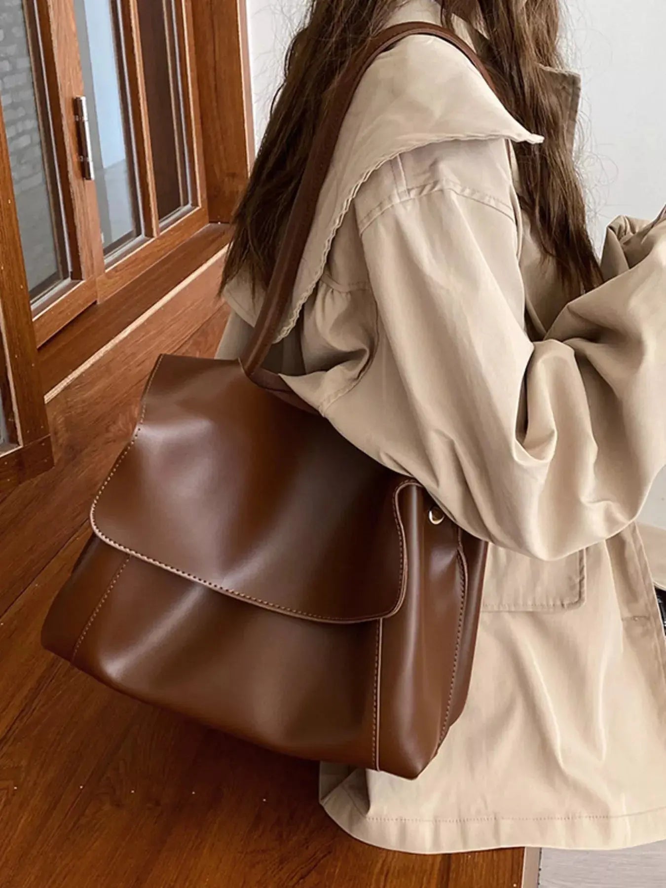 Flap Closure Crossbody Bag Simply Love