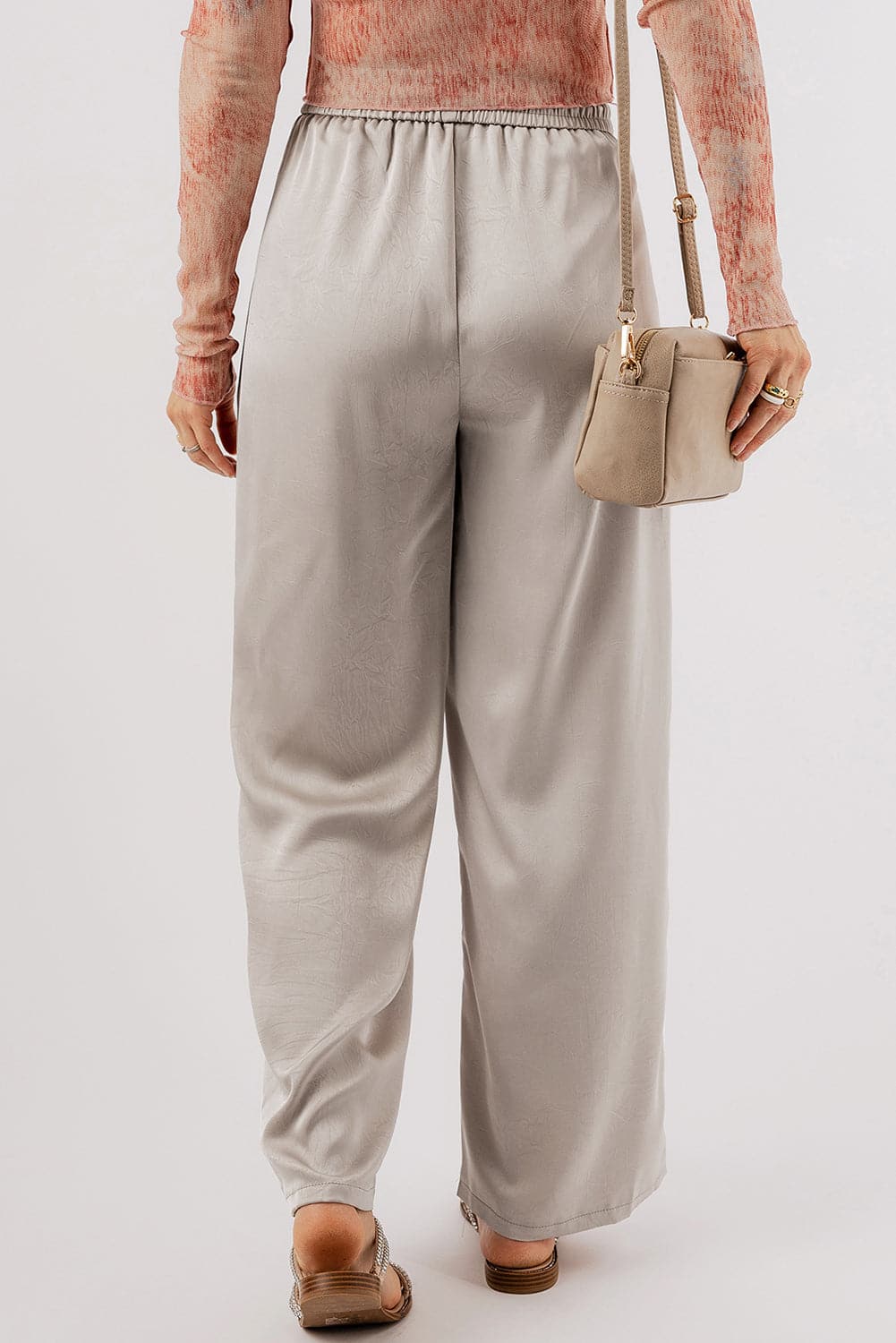 Smocked Wide Leg Pants.