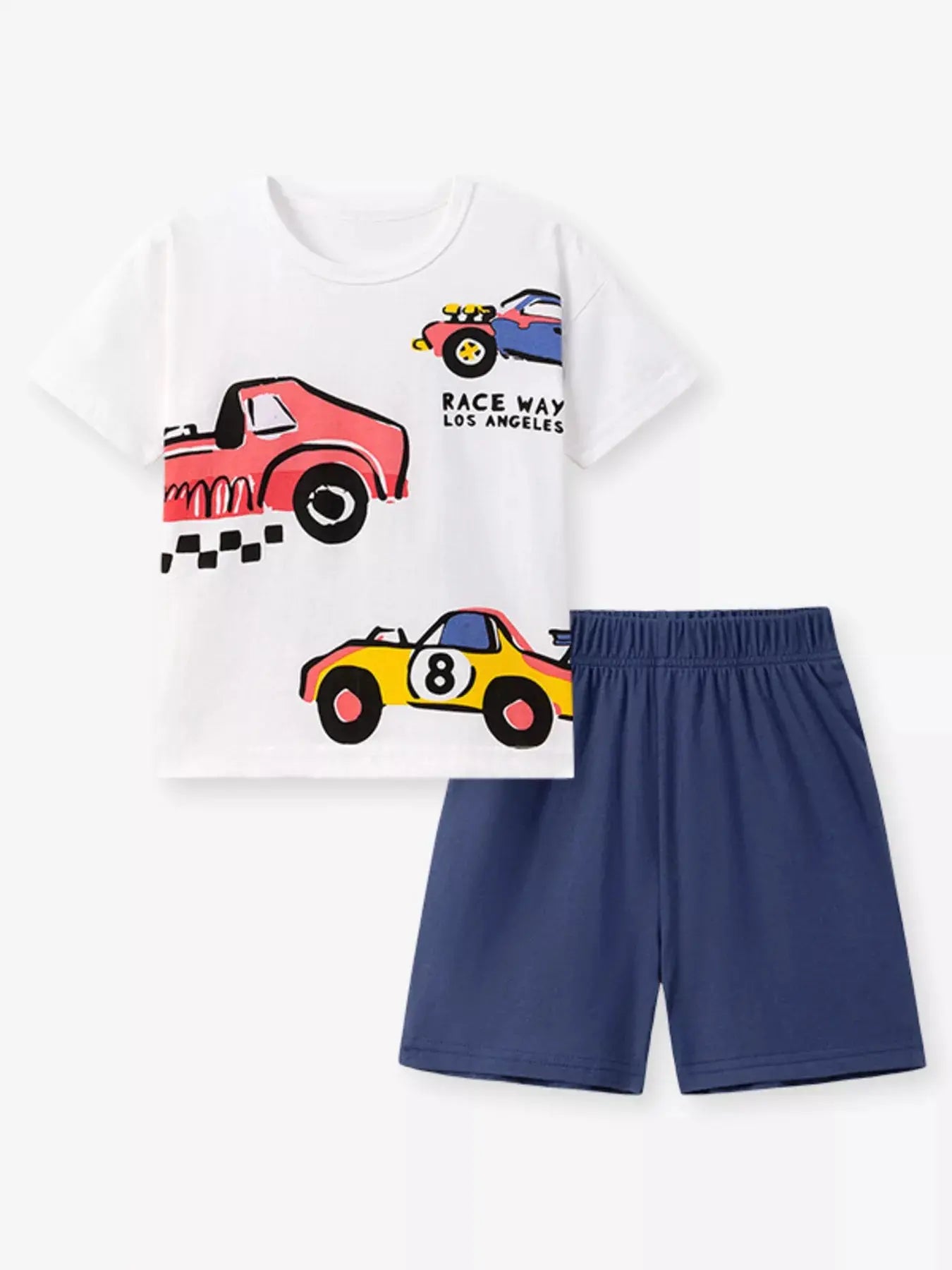 Children's Racing Car T-Shirt and Shorts Set Simply Love