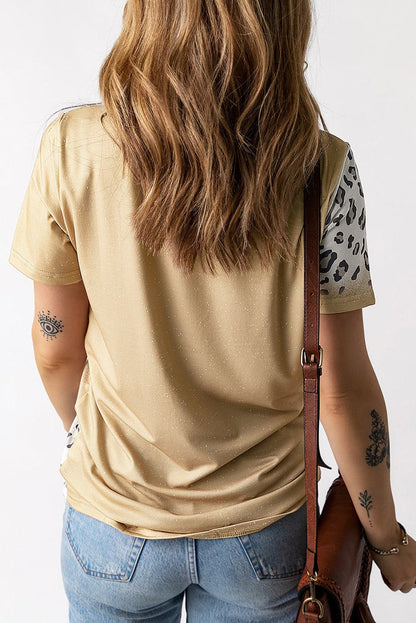 Graphic Round Neck Short Sleeve T-Shirt.