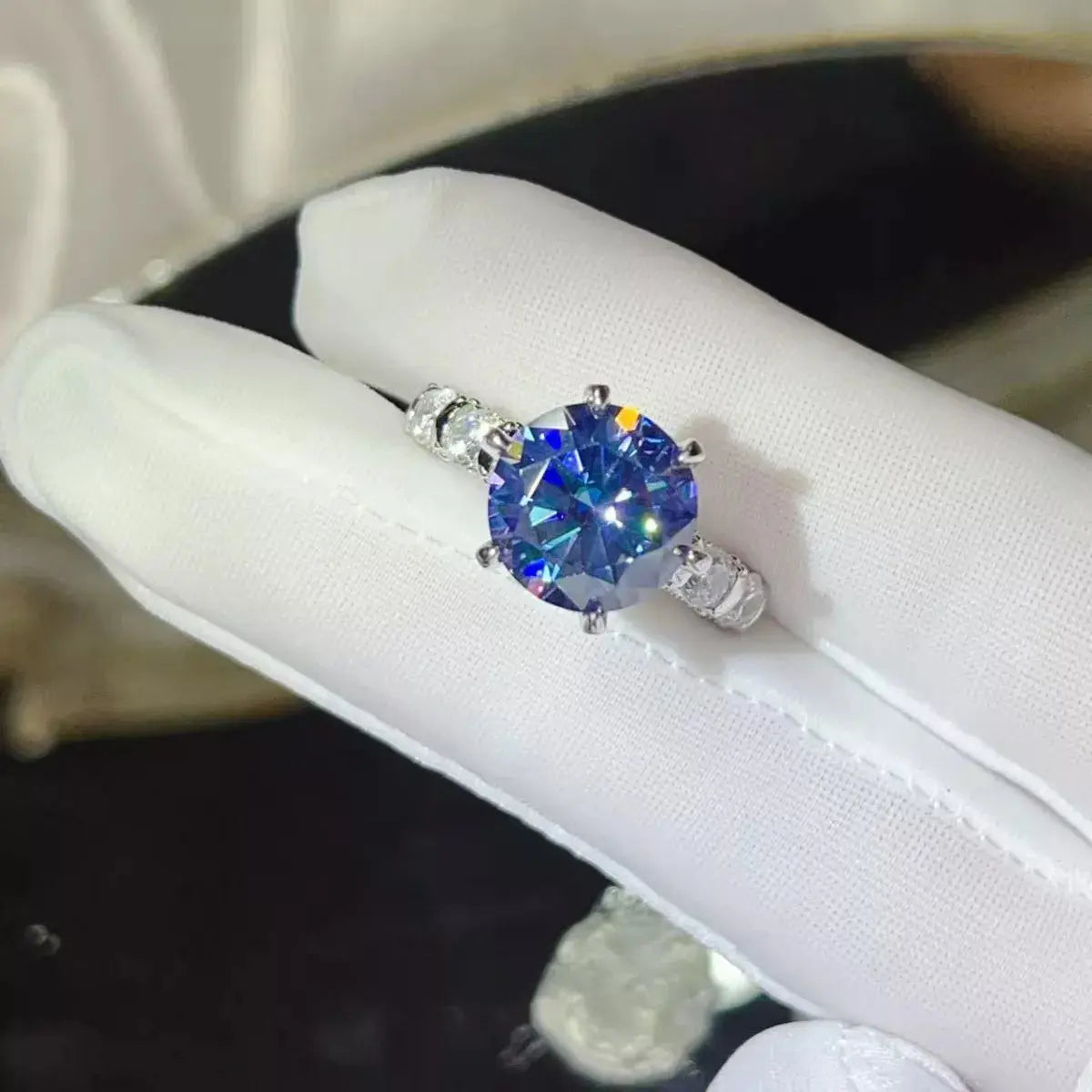 5 Carat Moissanite 6-Prong 925 Sterling Silver Ring Simply Love