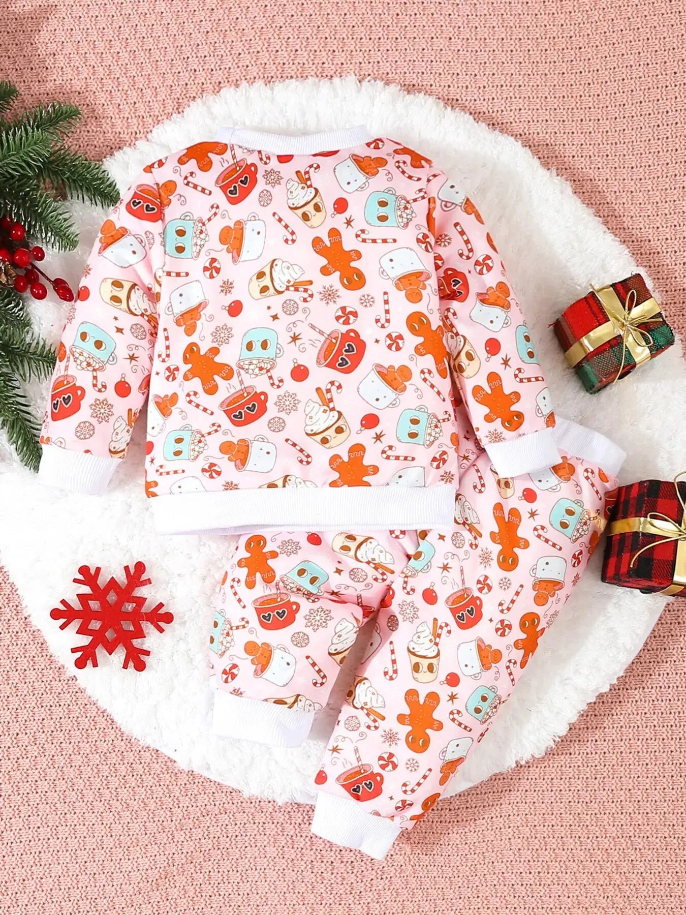 Children's Christmas Santa Print Long Sleeve Set Simply Love