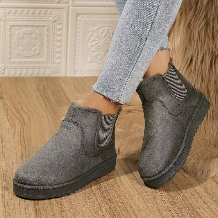 Round Toe Platform Boots Simply Love