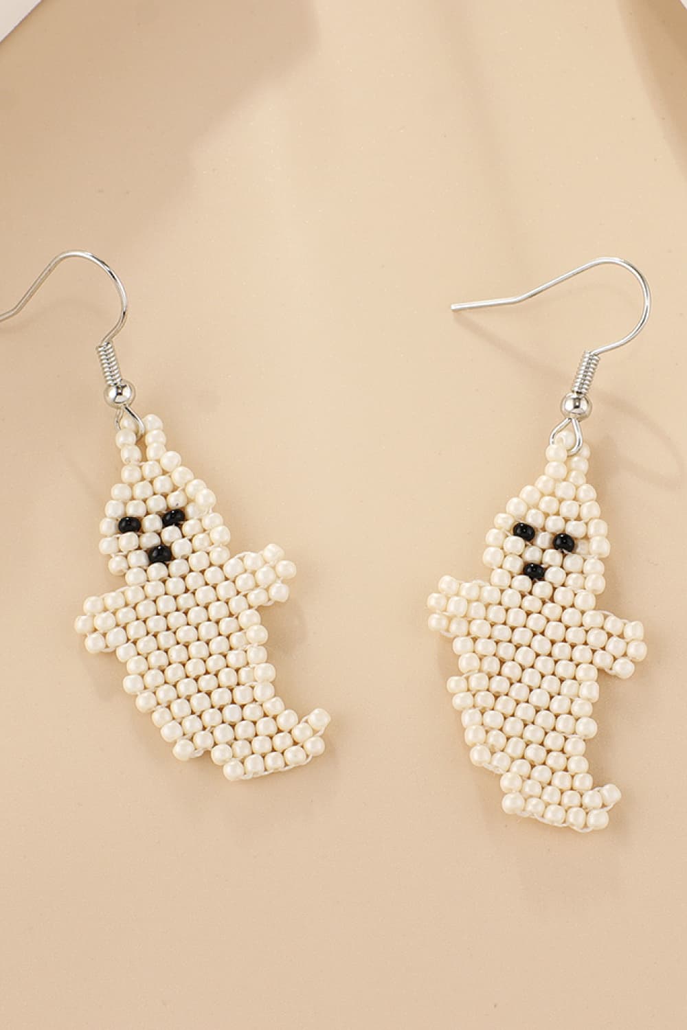 Stylish beaded drop earrings