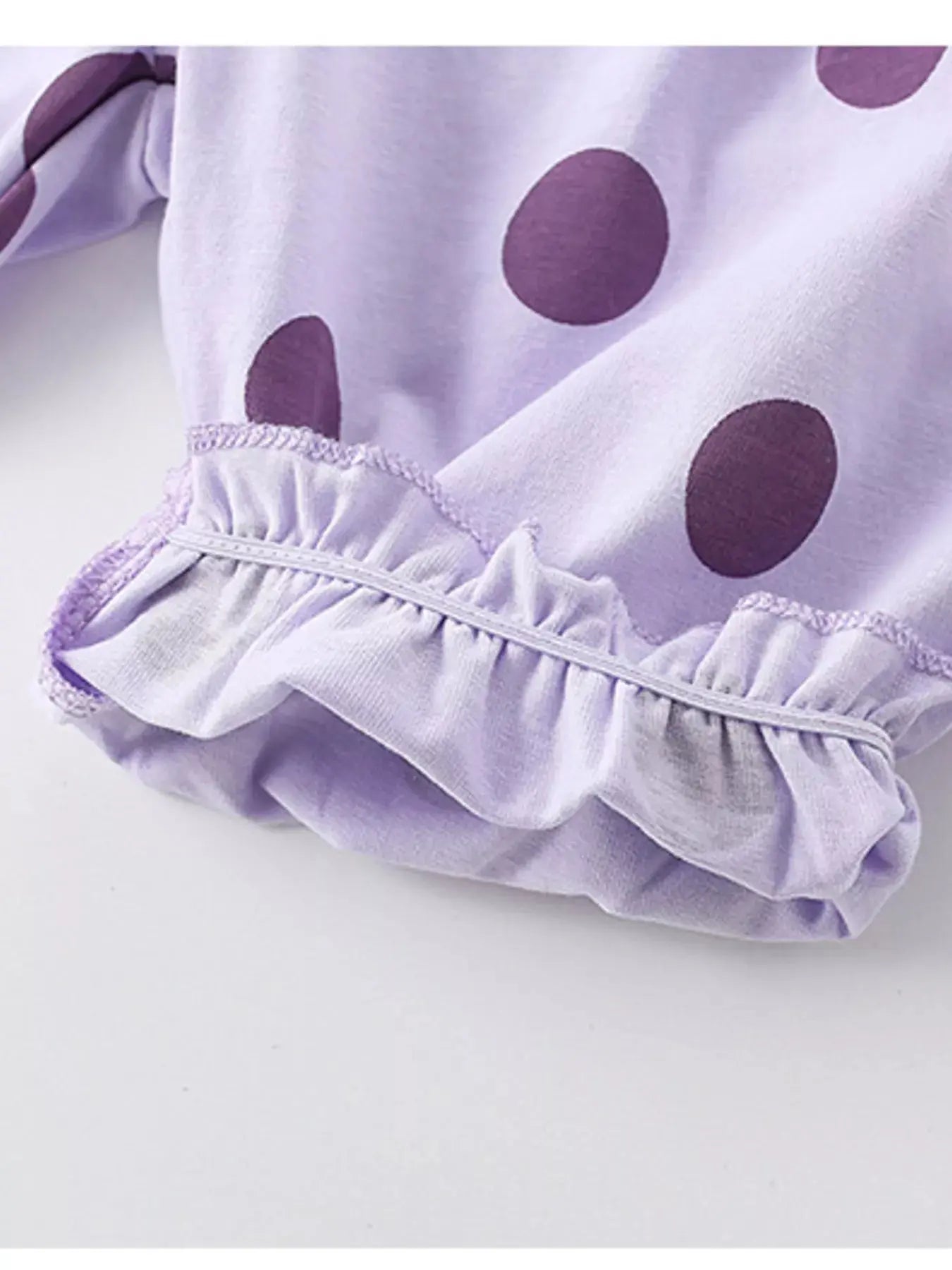 Children's Polka Dot Ruffle Sleeve Top & Shorts Set Simply Love