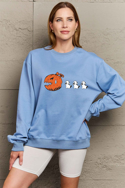 Effortlessly Stylish Drop Shoulder Graphic Sweatshirt