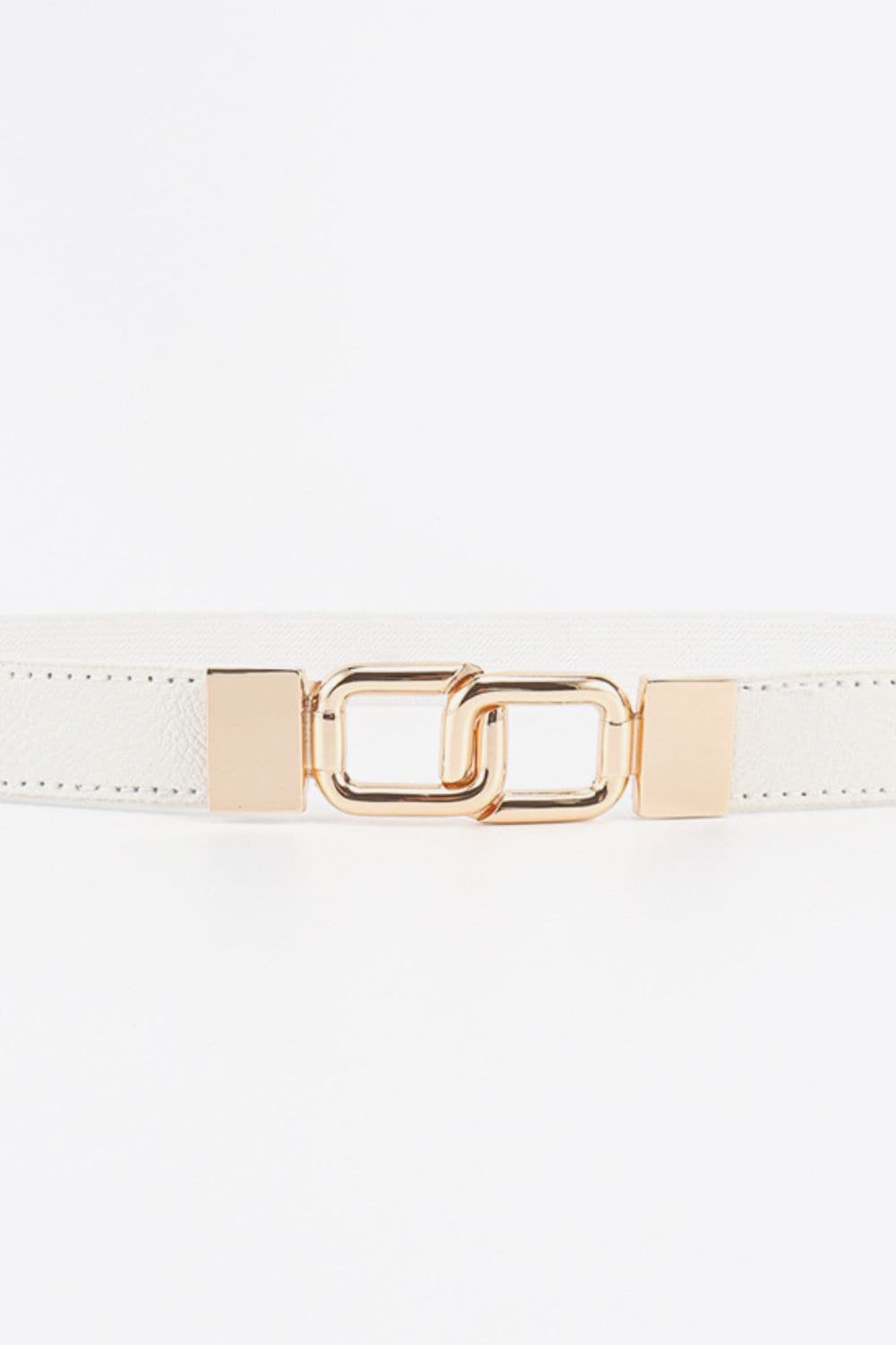 Geometric Double Buckle Elastic Belt.