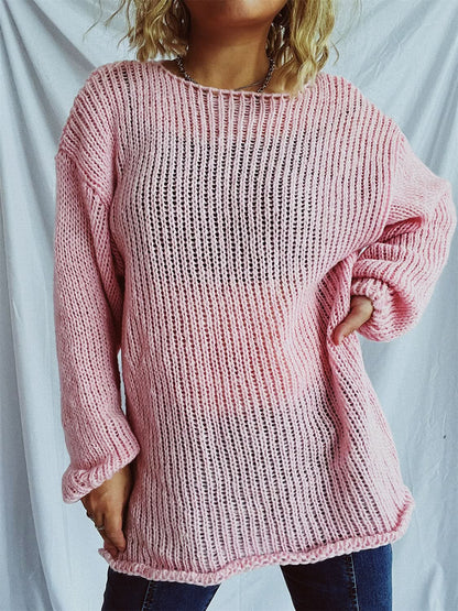 Chic boat neck sweater for women