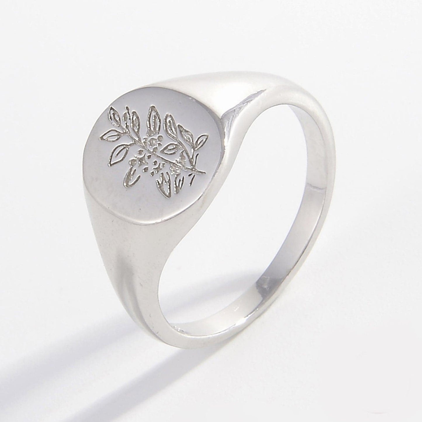 925 Sterling Silver Signet Ring.