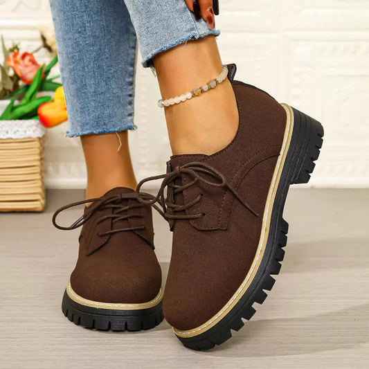 Lace-Up Platform Loafers Simply Love