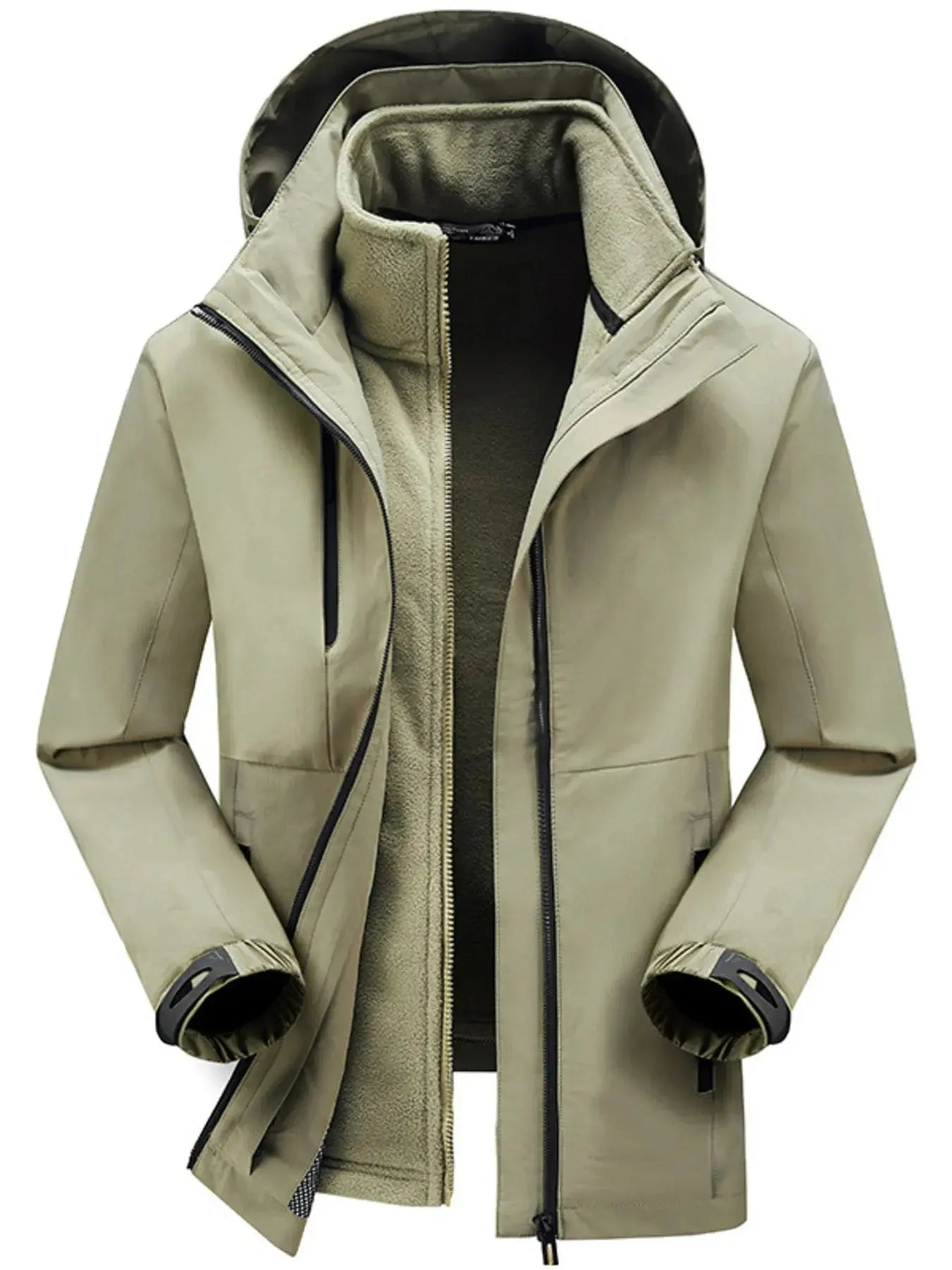 Men's Plus Size Zip Up Hooded Jacket Simply Love