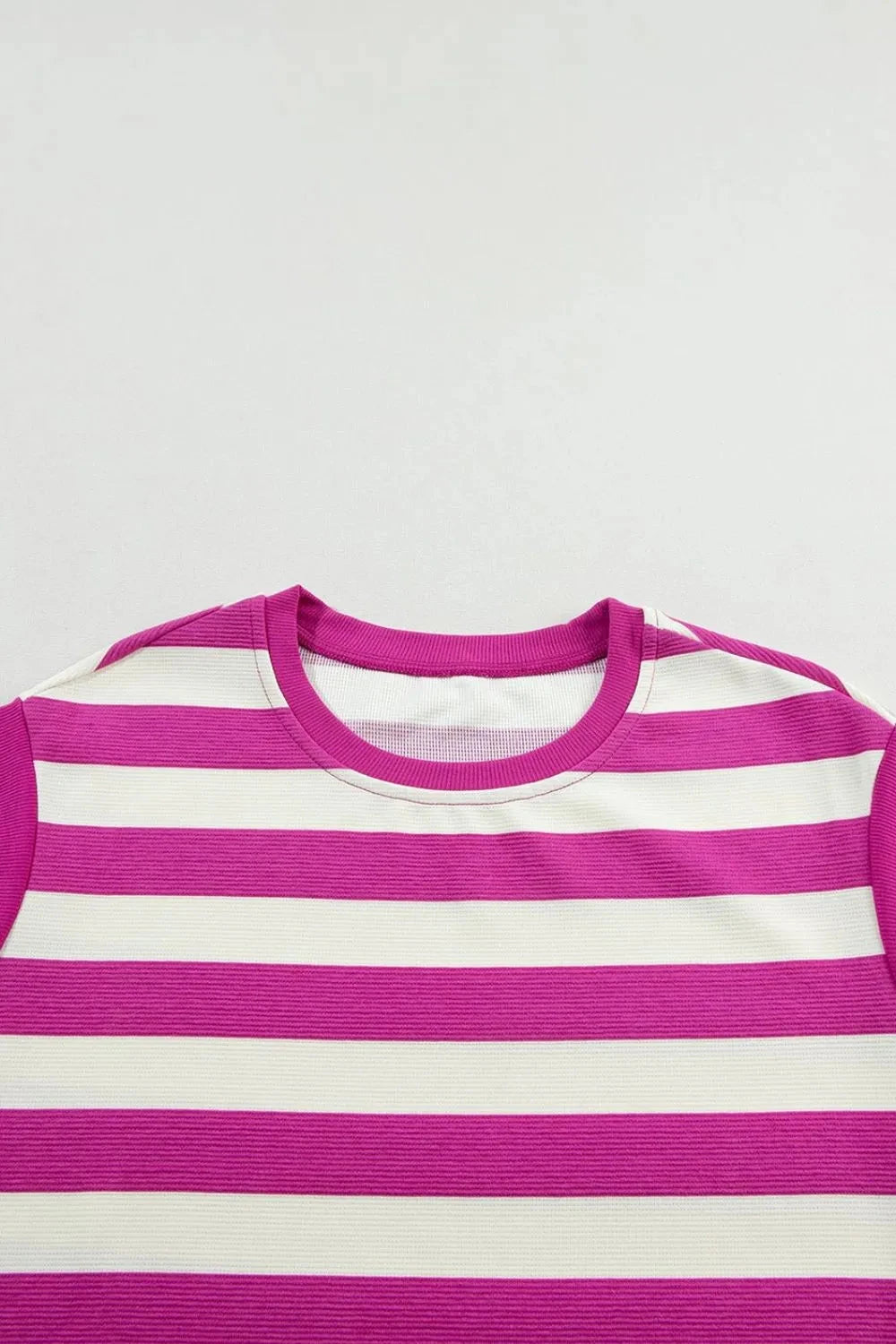 Stripe Cap Sleeve Pocketed Shift Tee Dress Simply Love