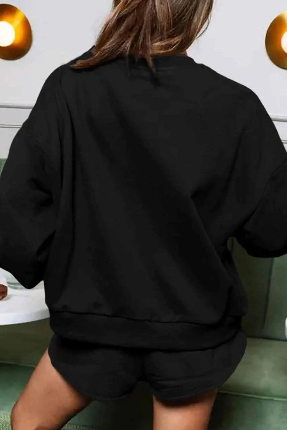 Sequin two-piece set: top & shorts - Love Salve 