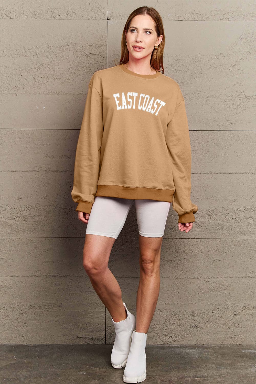 Simply Love Full Size EAST COAST Graphic Sweatshirt.