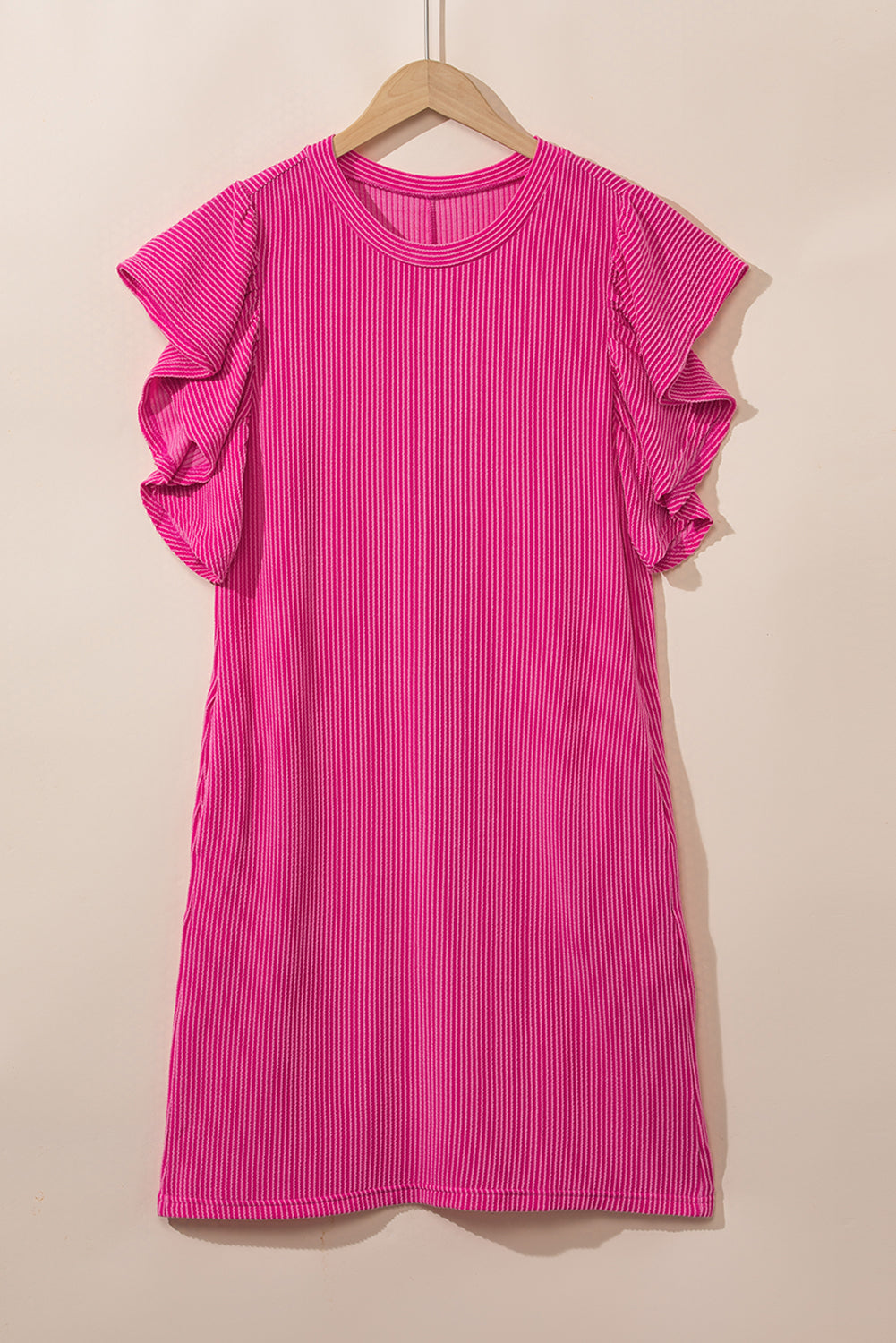 Jocelyn Ruffled Flutter Sleeve Dress for Women - Love Salve 