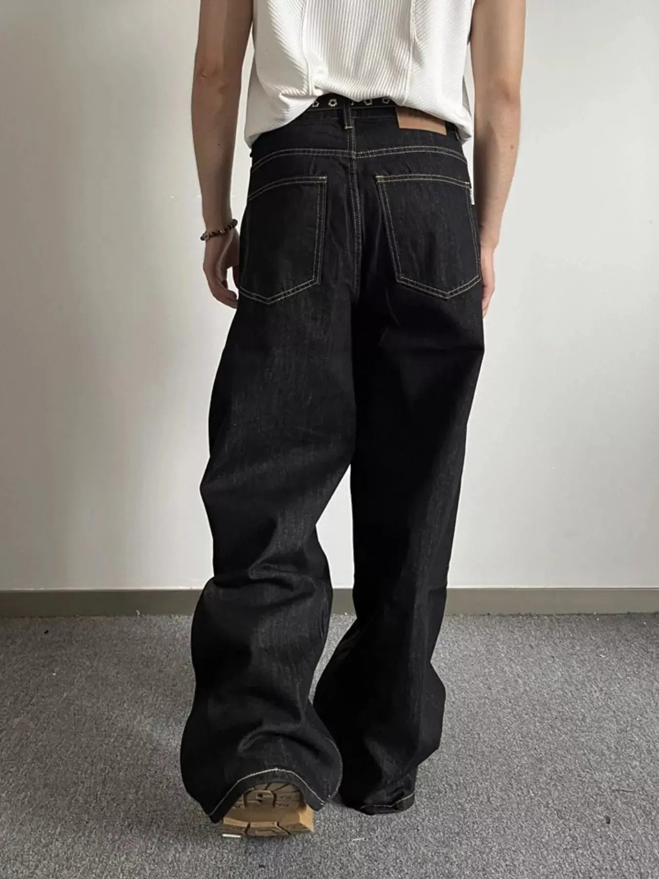 Men's Full Size Wide Leg Wash Jeans Plus Size Simply Love