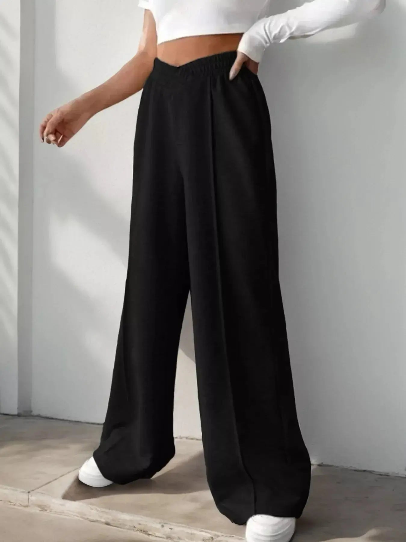 Wide Leg High Waist Pants Simply Love