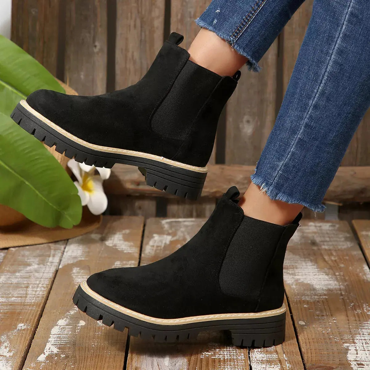 Round Toe Ankle Boots Simply Love