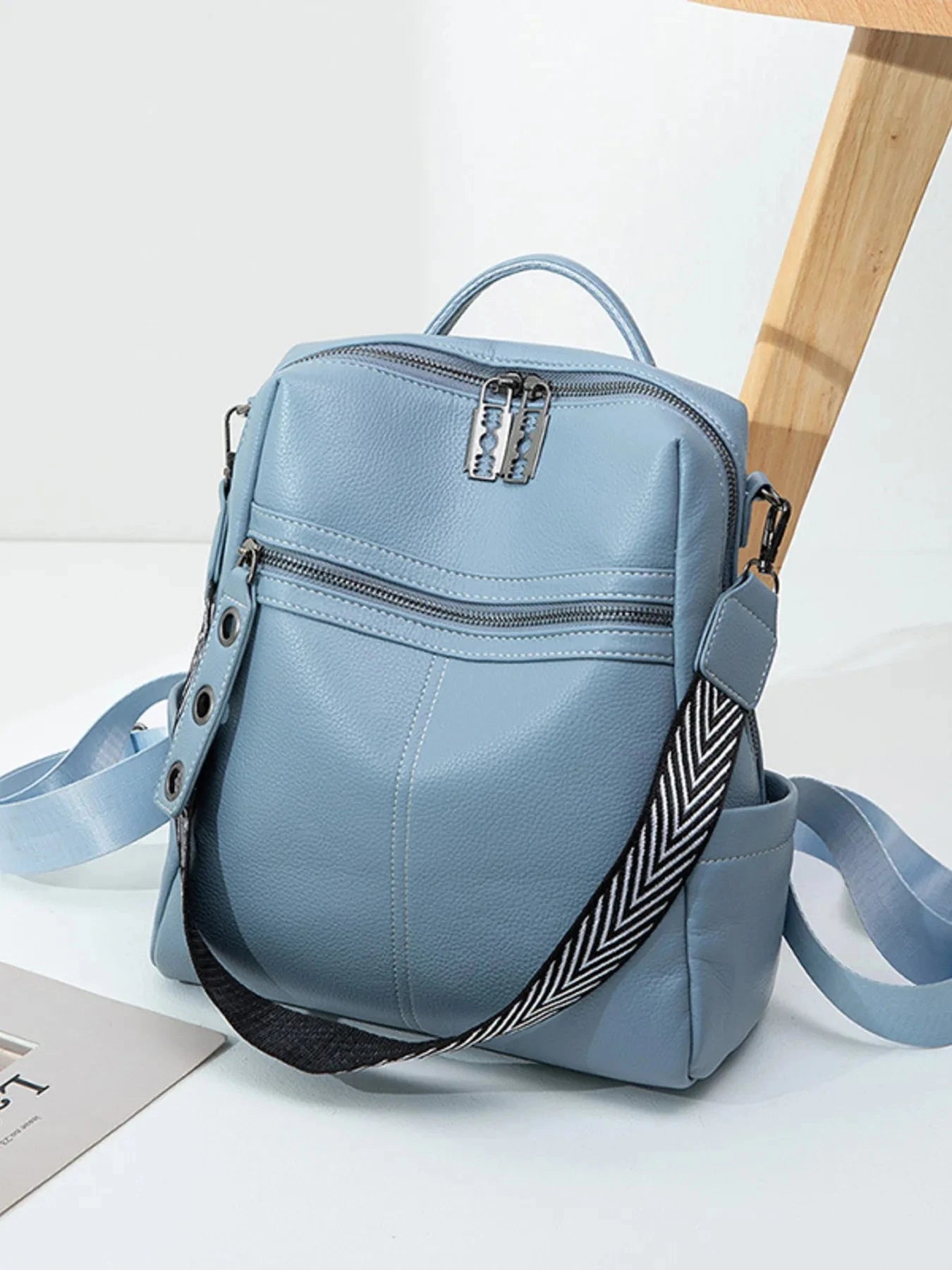 Leather Multi-Compartment Backpack Bag Coco’s Tee Boutique