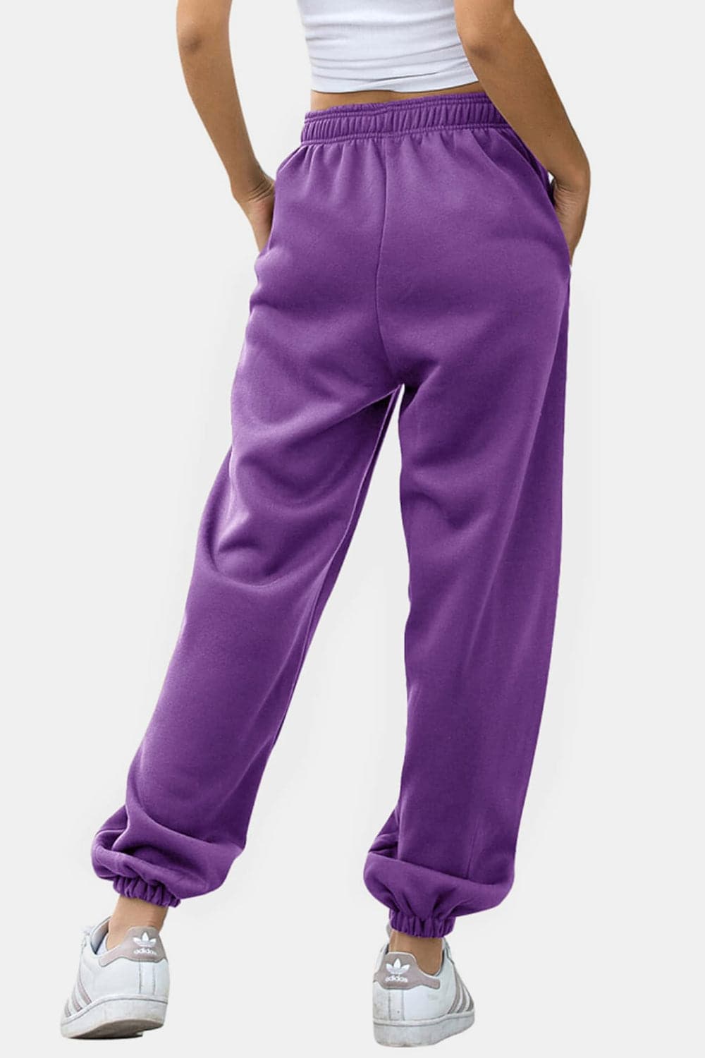 Comfortable pocketed joggers with elastic waistband