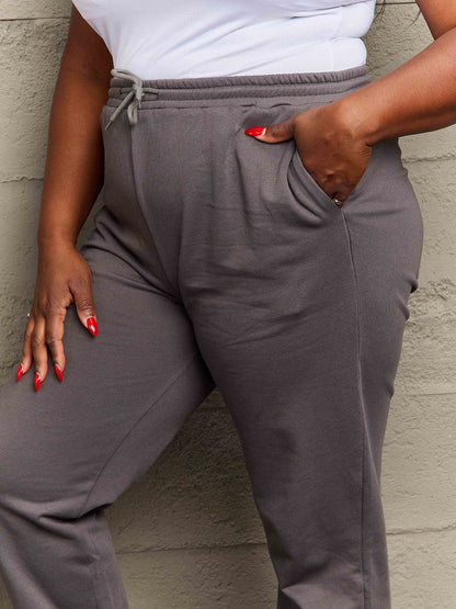 Simply Love Full Size Drawstring Sweatpants.