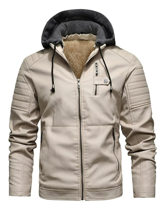 Mens Plus Size Hooded Zip Up Winter Jacket With Fleece Lining Simply Love