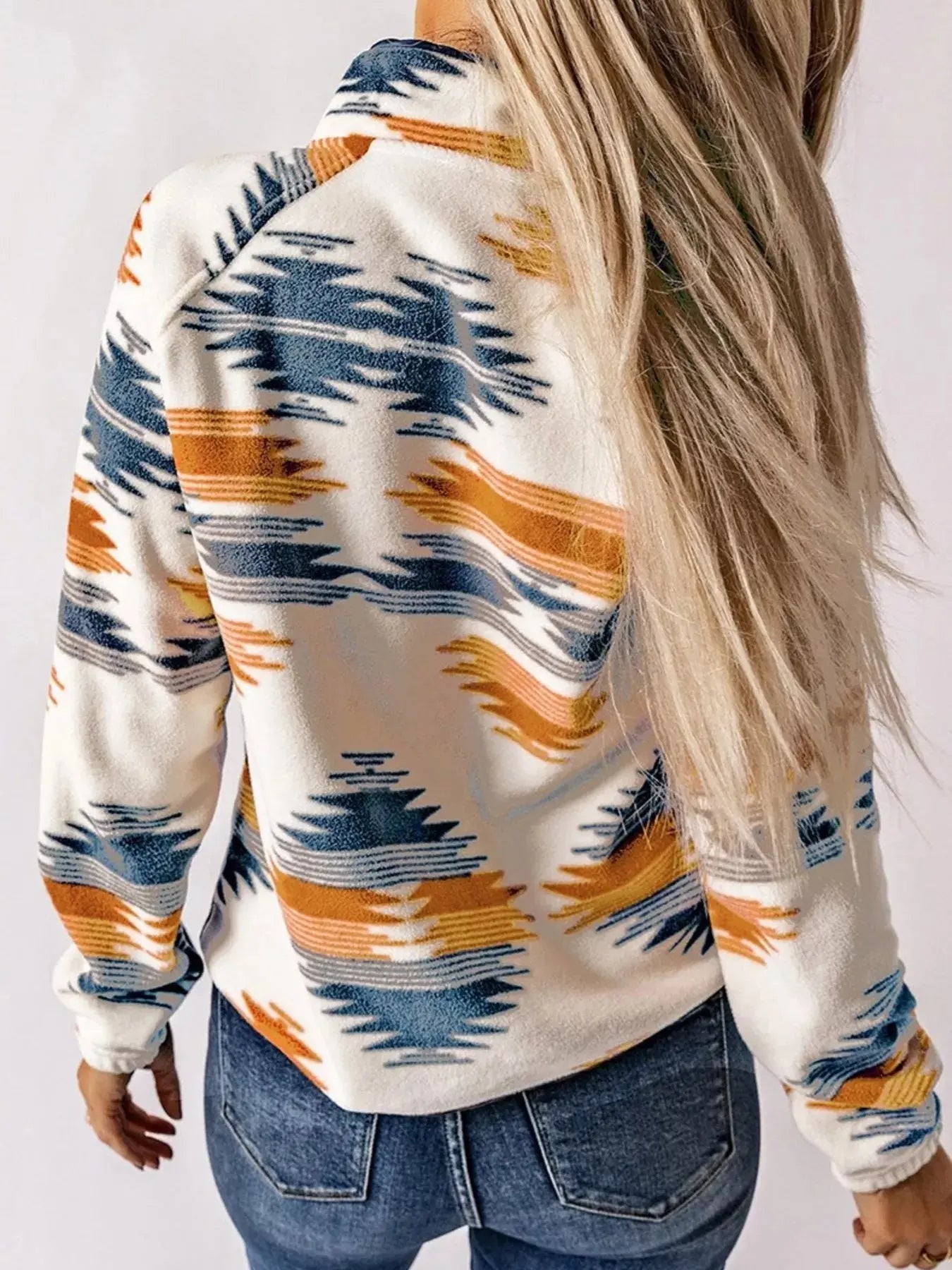 Geometric Snap Down Jacket Simply Love
