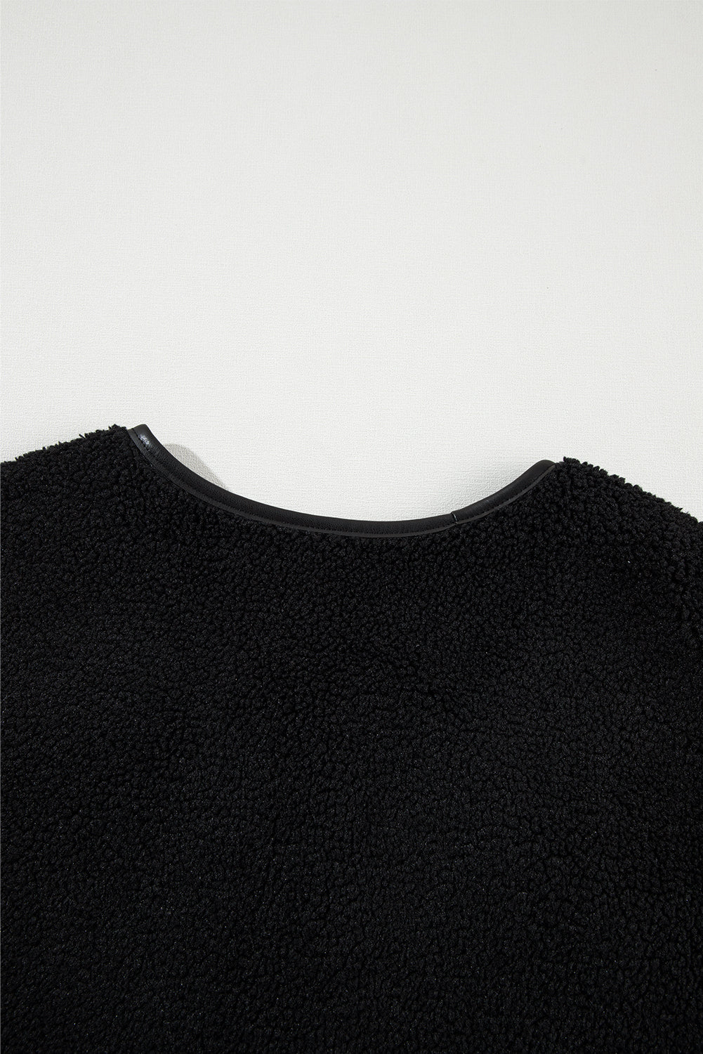 Sophisticated Black Fleece Vest