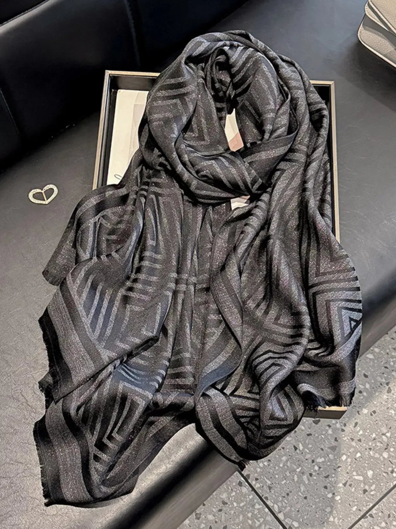 Raw Hem Lightweight Scarf Simply Love
