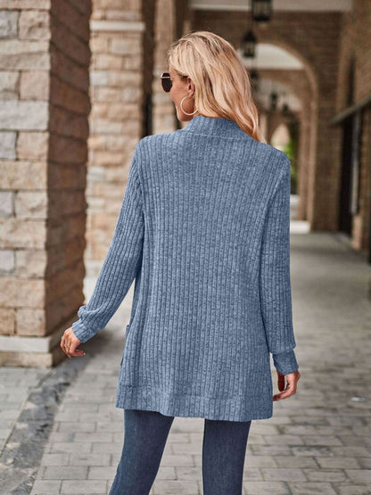 Open Front Cardigan with Pockets.