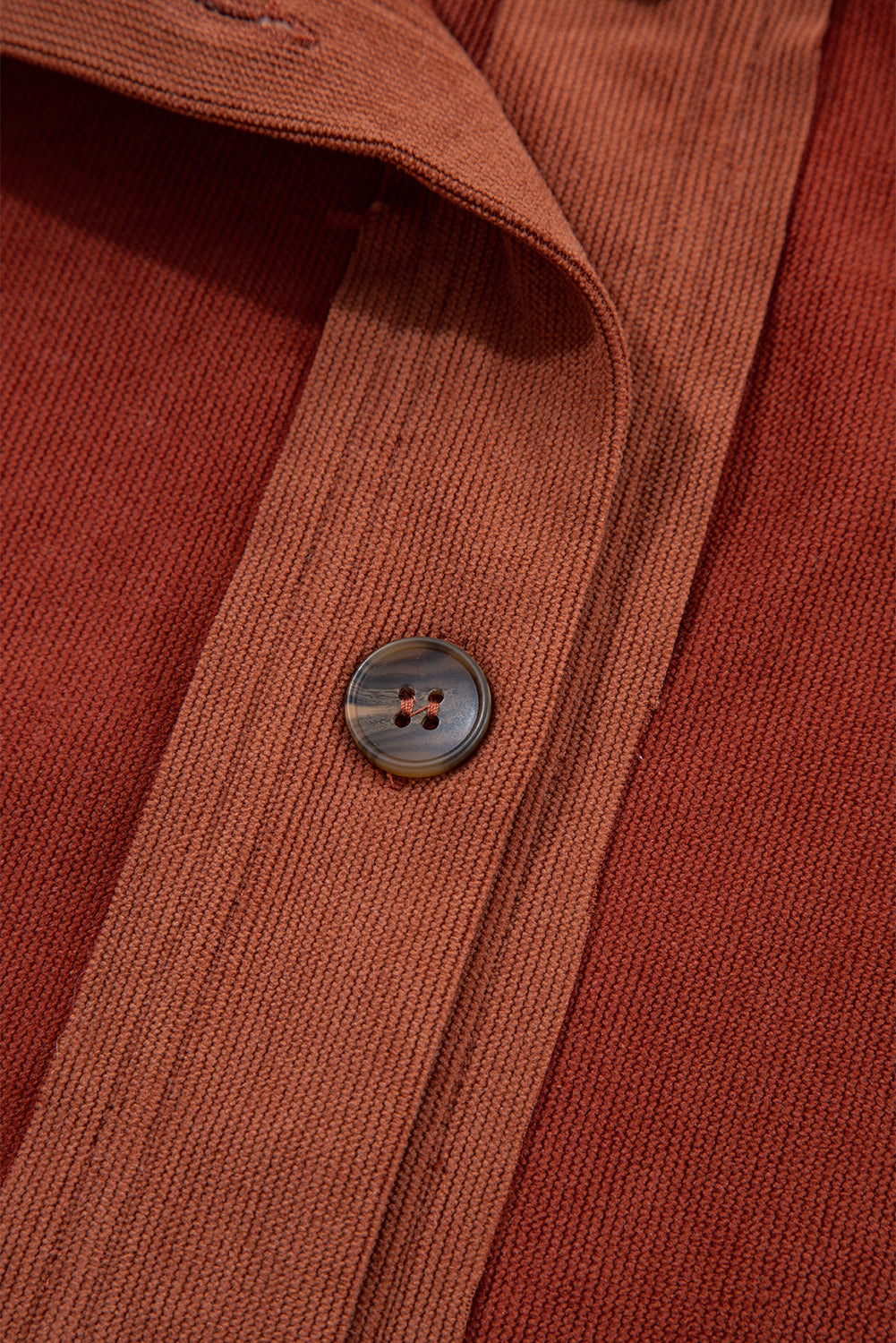 Gold Flame Velvet Flap Pockets Drop Shoulder Casual Shacket For Everyday Wear Versatile Layering Piece For Cool Weather Dear-Lover Dropshipping