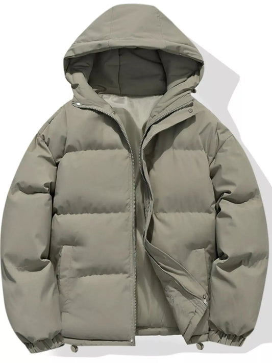 Men's Plus Size Hooded Padded Winter Coat Simply Love