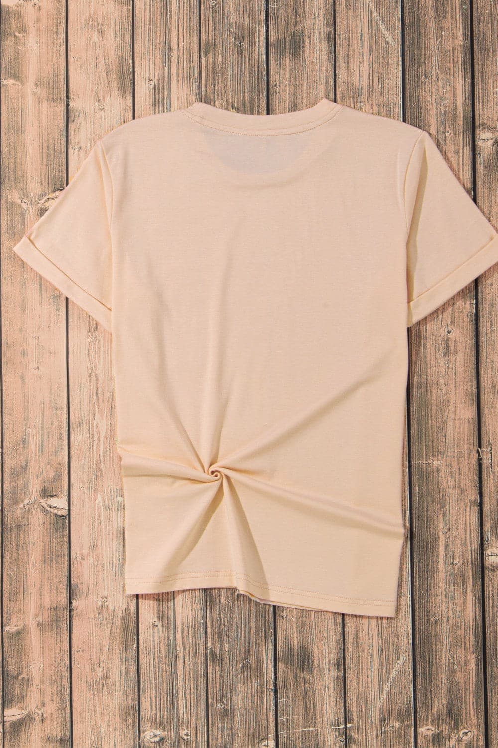 Pumpkin Round Neck Short Sleeve T-Shirt.