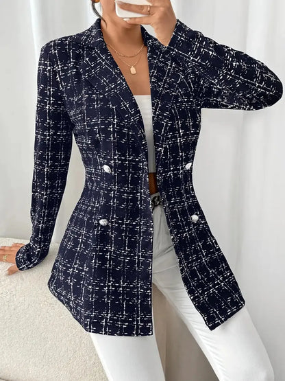 Tweed Double-Breasted Blazer