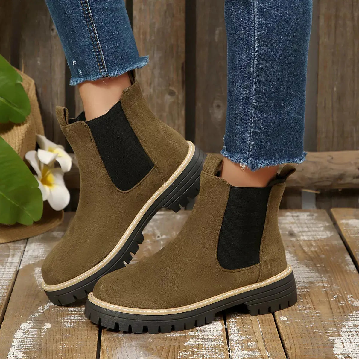 Round Toe Ankle Boots Simply Love