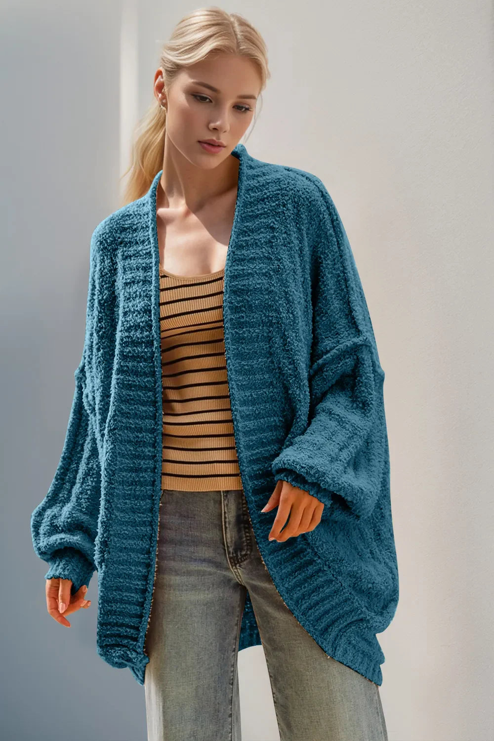 Double Take: Cozy Open-Front Cardigan