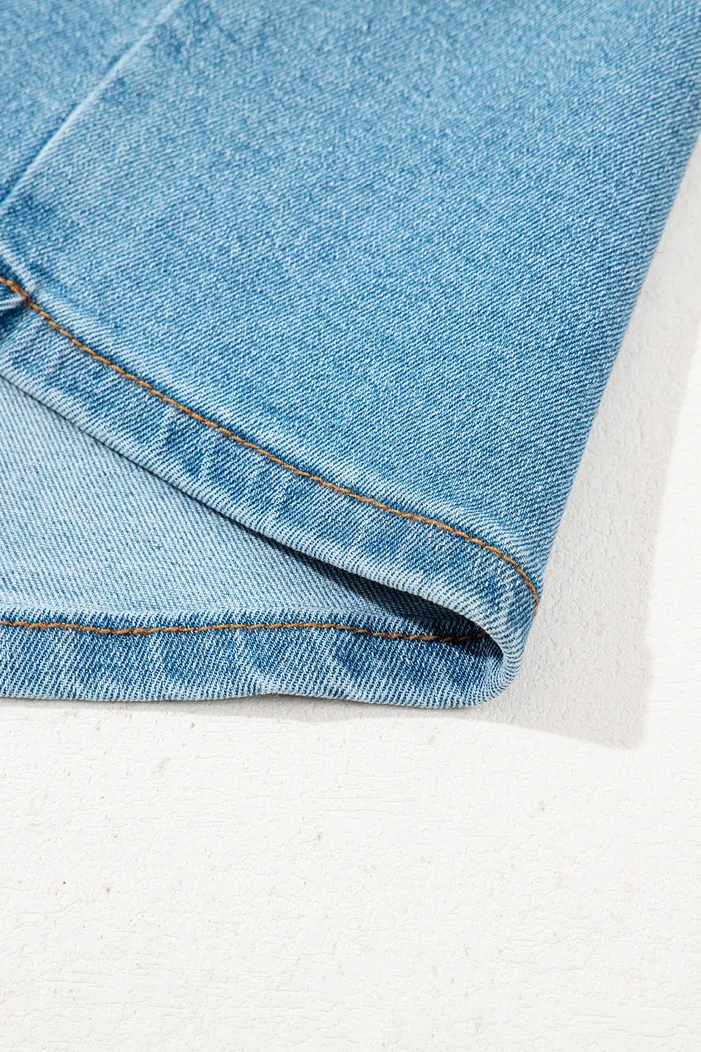 Acid Wash Bowknot Details High Waist Denim Skirt - Product image 7 by Simply Love