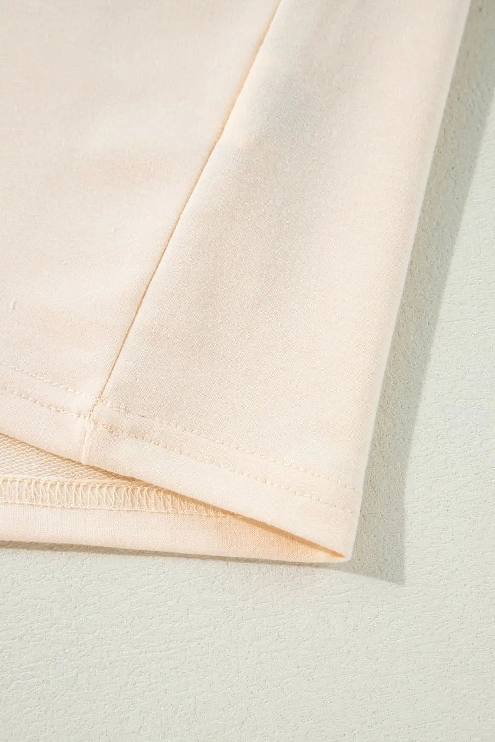 Beige Plaid Floral Peace Heart Graphic Wide Long Sleeve Top - Love Salve 