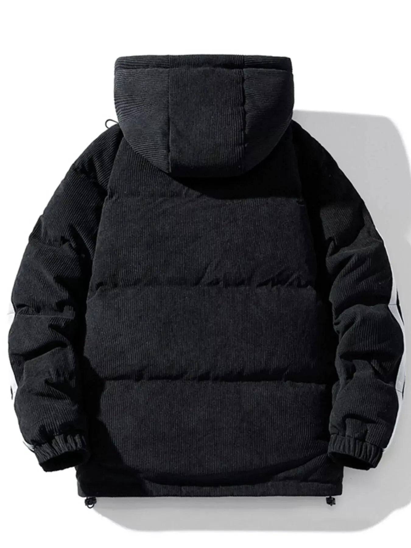 Men's Plus Size Hooded Zip Up Padded Jacket Simply Love